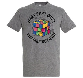 Youth Designz T-Shirt What Part Don't You Understand Zauberwürfel Herren Shirt