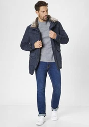 S4 Jackets Winterjacke Polaris Classic Fit Parka Dunkelblau/Blau