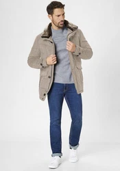 S4 Jackets Winterjacke Polaris Classic Fit Parka Beige/Braun/Khaki/Grau