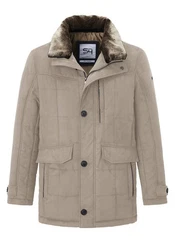 S4 Jackets Winterjacke Polaris Classic Fit Parka Beige/Braun/Khaki/Grau