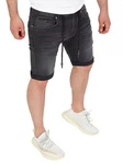 Yazubi Jeansshorts Henry Dunkelgrau/Schwarz/Grau