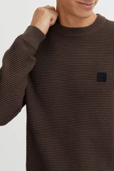 !Solid Pullover 'Valencia' Dunkelbraun/Braun/Bordeaux/Dunkelrot/Khaki