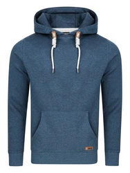 riverso Herren Kapuzenpullover RIVLuca Hoodie Sweatshirt Pullover Kapuze Kängurutaschen Regular Fit Blau/Dunkelblau/Hellblau/Grau