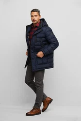 bugatti Steppjacke Dunkelblau/Hellblau/Blau