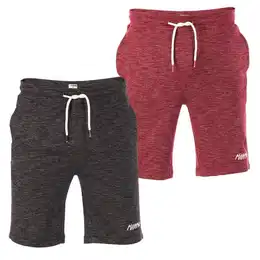 Sweatshorts Herren Shorts RIVMike 2er Pack Regular Fit Bermudashorts aus pflegeleichter Baumwollmischung