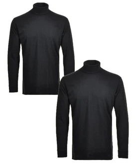 RAGMAN Rollkragenshirt Dunkelgrau/Grau RAGMAN Rollkragenshirt Dunkelgrau/Grau