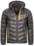 Geographical Norway Herren Winter Jacke Parka Dunkelgrau/Grau