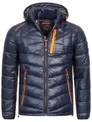 Geographical Norway Herren Winter Jacke Parka Dunkelblau
