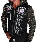 Jaylvis Collegejacke Herren Sweatjacke Sportjacke Joggingjacke mit Kapuze Marine/Royal