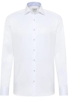 Eterna Langarmhemd MODERN FIT NON IRON Weiß/Khaki/Creme/Grau
