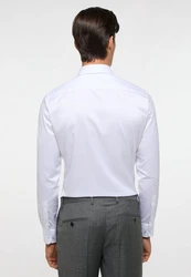 Eterna Langarmhemd SLIM FIT NON IRON Weiß/Creme