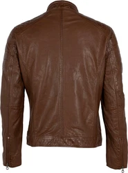 Gipsy by Mauritius Herren Bikerjacke GBDerry Braun/Dunkelbraun