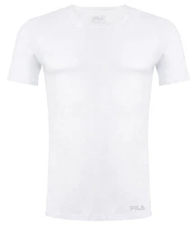 Fila T-Shirt Round-Neck Weiß/Creme/Schwarz
