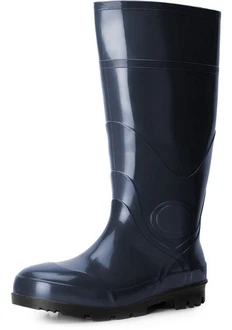 Ladeheid Herren PVC Gummistiefel LA-914 Blau/Dunkelblau