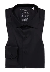 Eterna Businesshemd PERFORMANCE SHIRT Slim Fit Schwarz/Dunkelblau