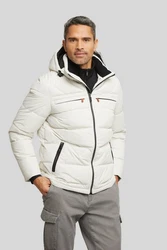 bugatti Blouson mit Kapuze Creme/Weiß/Beige/Khaki