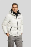 bugatti Blouson mit Kapuze Creme/Weiß/Beige/Khaki