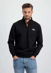 Alpha Industries Sweater Half Zip SL Dunkelblau/Schwarz/Blau