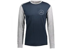 Scott Langarmshirt Defined Merino L/sl Shirt Herren Dunkelblau/Blau/Grau/Hellblau