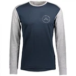 Scott Langarmshirt Defined Merino L/sl Shirt Herren Dunkelblau/Blau/Grau/Hellblau