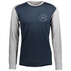 Scott Langarmshirt Defined Merino L/sl Shirt Herren Dunkelblau/Blau/Grau/Hellblau