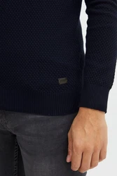 !Solid Strickjacke SDKody Zipper Dunkelblau