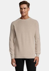SteffenKlein Rundhalspullover Beige/Khaki/Braun