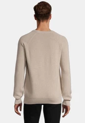 SteffenKlein Rundhalspullover Beige/Khaki/Braun