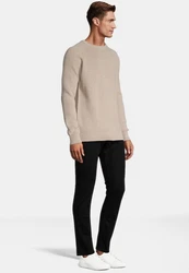 SteffenKlein Rundhalspullover Beige/Khaki/Braun