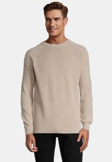 SteffenKlein Rundhalspullover Beige/Khaki/Braun