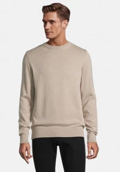 SteffenKlein Rundhalspullover Khaki/Beige/Braun