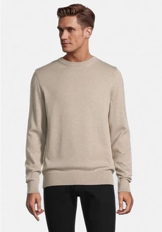 SteffenKlein Rundhalspullover Khaki/Beige/Braun