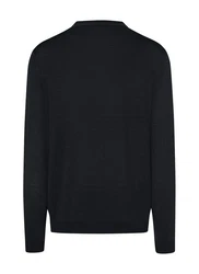 MAERZ Muenchen Pullover Rundhals Schwarz/Dunkelblau