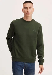 BLEND Sweatshirt 'Downton' Dunkelgrün/Khaki