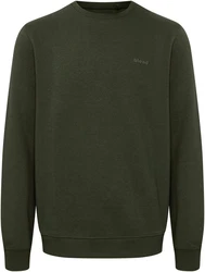 BLEND Sweatshirt 'Downton' Dunkelgrün/Khaki