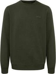 BLEND Sweatshirt 'Downton' Dunkelgrün/Khaki