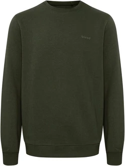 BLEND Sweatshirt 'Downton' Dunkelgrün/Khaki
