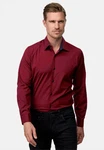 Rusty Neal Langarmhemd mit Weste und Krawatte Dunkelrot/Rot Rusty Neal Langarmhemd mit Weste und Krawatte Dunkelrot/Rot