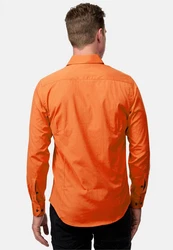 Rusty Neal Langarmhemd Orange/Braun
