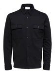 SELECTED HOMME Outdoorjacke SLHJACKIE SWEAT Dunkelblau/Schwarz/Grau