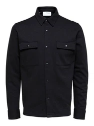 SELECTED HOMME Outdoorjacke SLHJACKIE SWEAT Dunkelblau/Schwarz/Grau