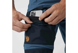Fjällräven Funktionshose Trekkinghose Keb Agile Grau/Dunkelblau/Blau