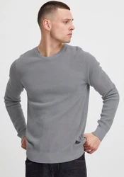 Blend Strickpullover Codford Grau (4349)