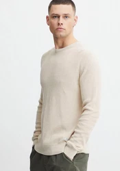 Blend Strickpullover Codford Khaki/Beige/Braun