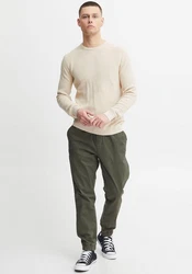 Blend Strickpullover Codford Khaki/Beige/Braun