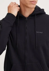 BLEND Sweatjacke Downton Schwarz/Hellblau/Grün/Blau