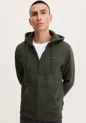 BLEND Sweatjacke Downton Dunkelgrün/Khaki