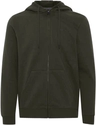 BLEND Sweatjacke Downton Dunkelgrün/Khaki