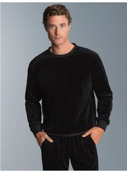 TRIGEMA Sweatshirt Nicki-Shirt schwarz