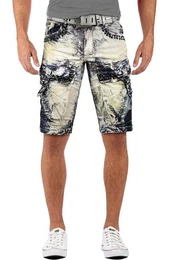 Jeansshorts Herren kurze Hose BA-CK193 Markanter Waschung und Nieten